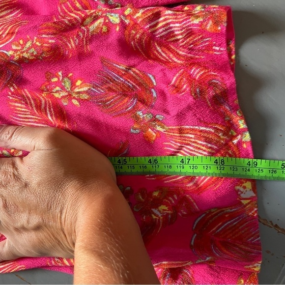 Free People Hot Pink Printed Hot Tropics Jumpsuit - Picture 14 of 16